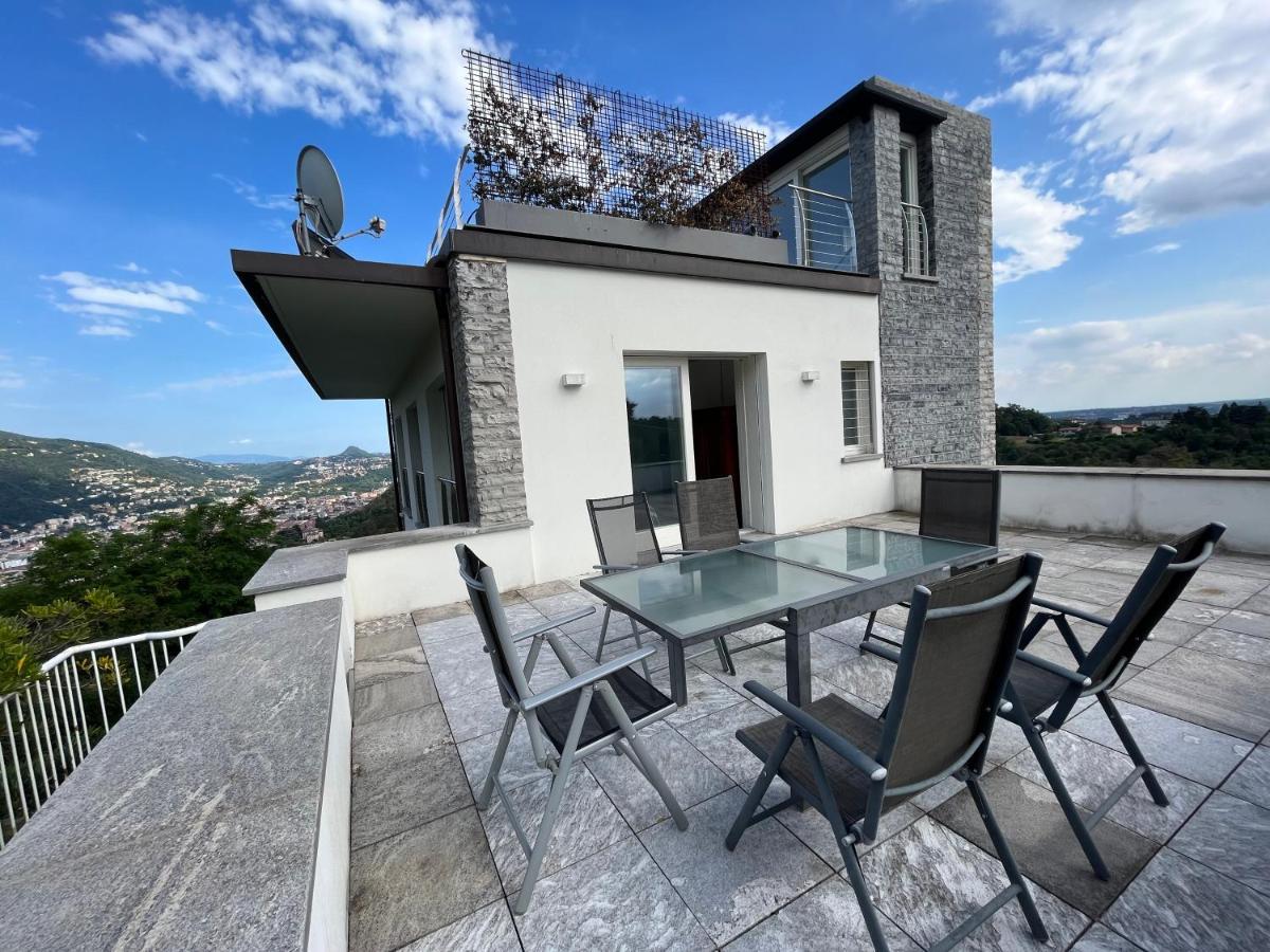 Penthouse - Villa Cardano Côme Extérieur photo
